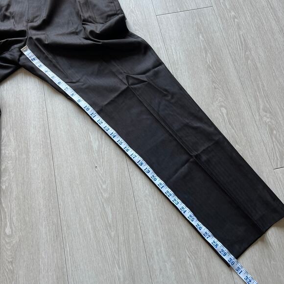 J Crew Crosby Classic Fit Suit Pant Lightweight Italian Wool Mens W34 L30 Brown - Picture 7 of 12